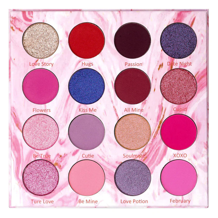 LURELLA Sweet Valentine 16 Color Eyeshadow Palette